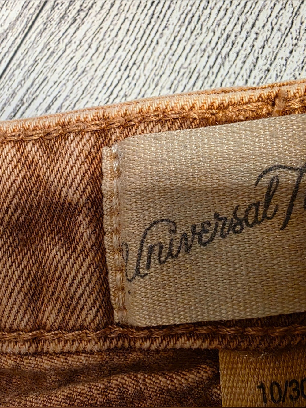 Universal Faded Rust Denim Shorts - Picture 2 of 4